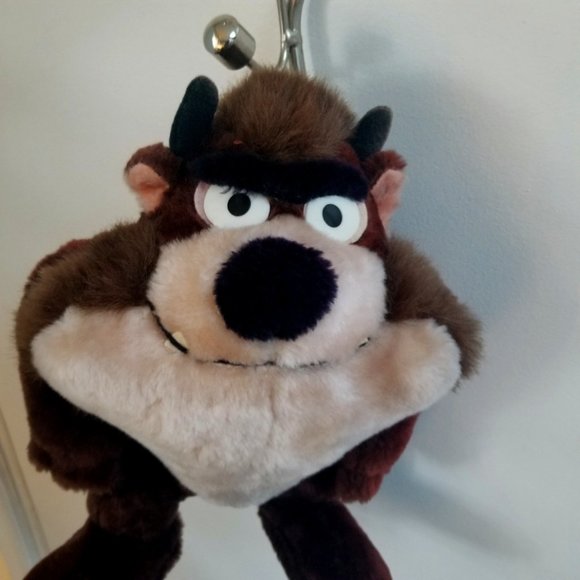 12" Vintage 1971 Warner Bros Inc Tasmanian Devil Mighty Star Stuffed Animal Toy - Picture 1 of 14